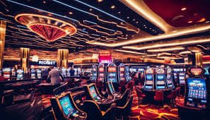 Casino ဂိမ်း chip နှင့် betting table မြင်ကွင်း